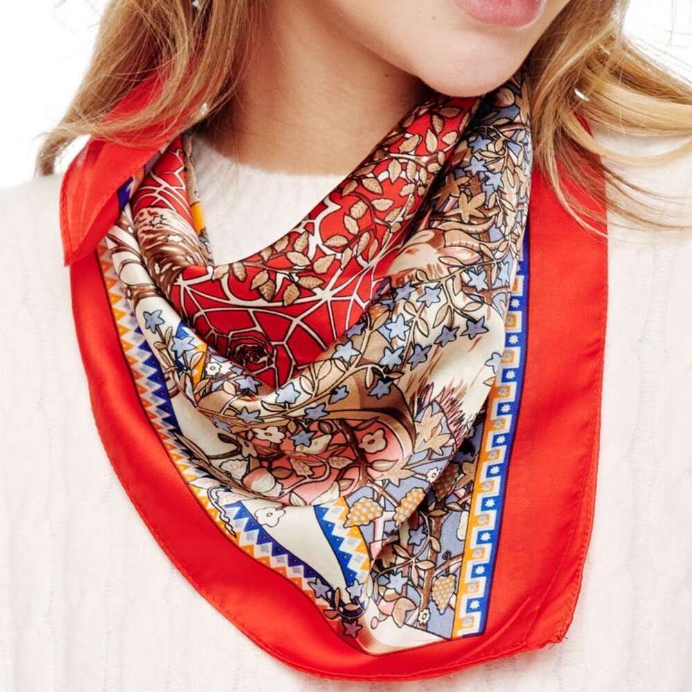 MULTI PATTERN SILKY NECK SCARF- 5 Different Styles, PICK ONE! - Picture 4 of 5